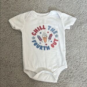 Caden Lane 4th of July onesie
